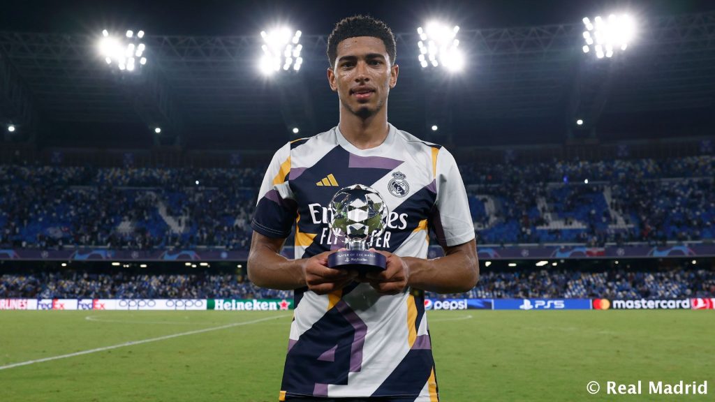 Bellingham, Napoli-Real Madrid MVP